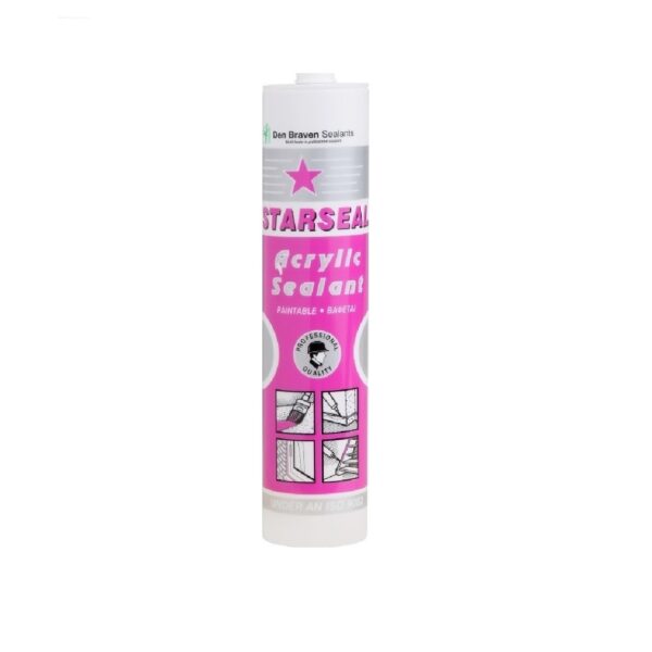 starseal pin Bostik Den Braven Starseal Ακρυλική Μαστίχη Λευκή 260ml