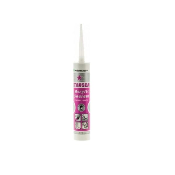 starseal pink Bostik Den Braven Starseal Ακρυλική Μαστίχη Λευκή 260ml