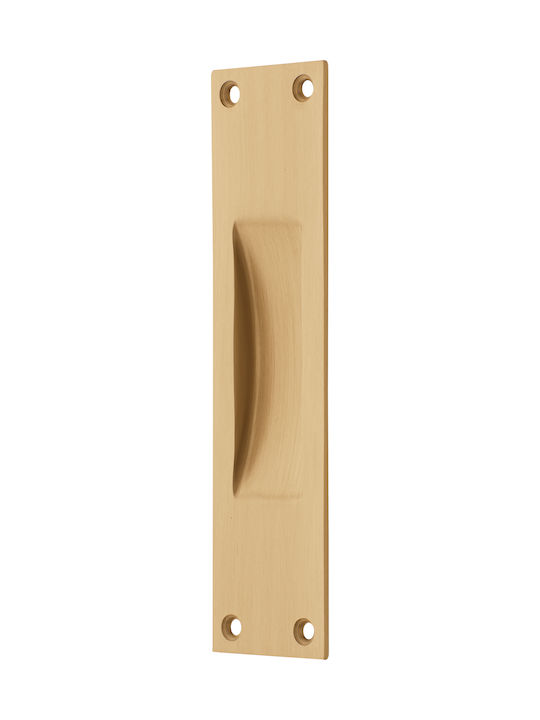 zog230goldmat Zogometal 230 Χούφτα Πόρτας χωρίς Οπή 158mm Χρυσό Ματ