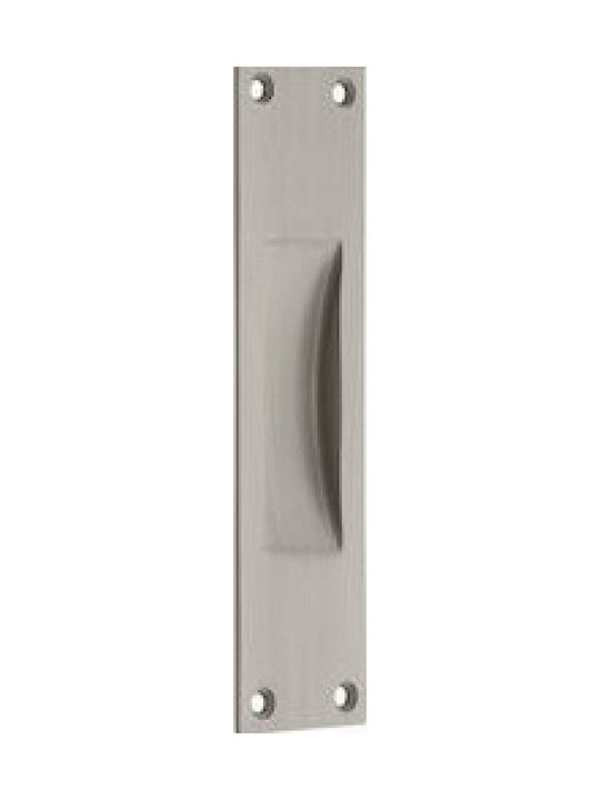 zog230nikelmat Zogometal 230 Χούφτα Πόρτας χωρίς Οπή 158mm Νίκελ Ματ