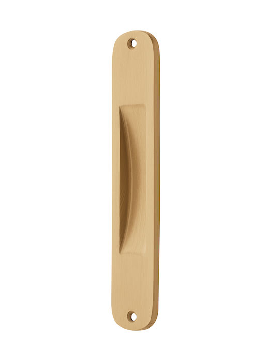 zogo219gold Zogometal 219 Χούφτα Πόρτας χωρίς Οπή 178mm Χρυσό Ματ