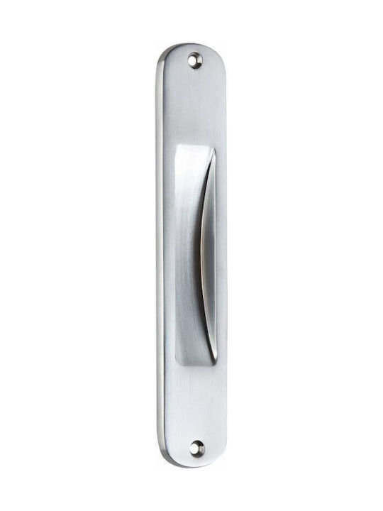 zogo219silv Zogometal 219 Χούφτα Πόρτας χωρίς Οπή 178mm Νίκελ Ματ