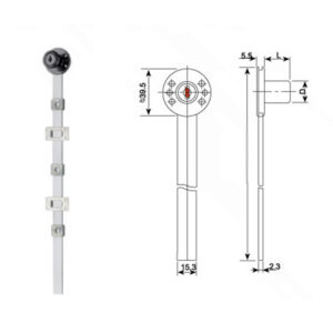 Κλειδαριά  πλαϊνή πολλαπλή = D16,5 x L20mm