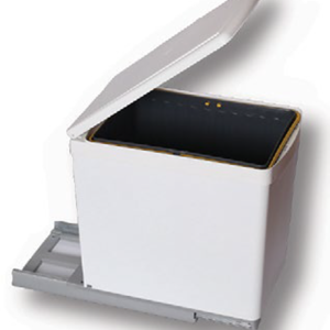 Gollinucci Κάδος Απορριμάτων Κουζίνας Πλαστικός για Ντουλάπι Λευκός 16lt